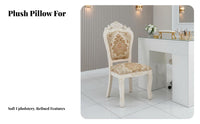 Button-Tufted rearrest Chair European Inspired Design Button-Tufted Dining Chair Padded Seat and rear Easy Assembly for Families