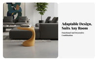 Bedside Table Nordic Design Bean-Shaped End Table Modern Aesthetic for Students