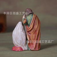 Realistic Nativity Scene Holy Family Tabletop Decor for Christmas