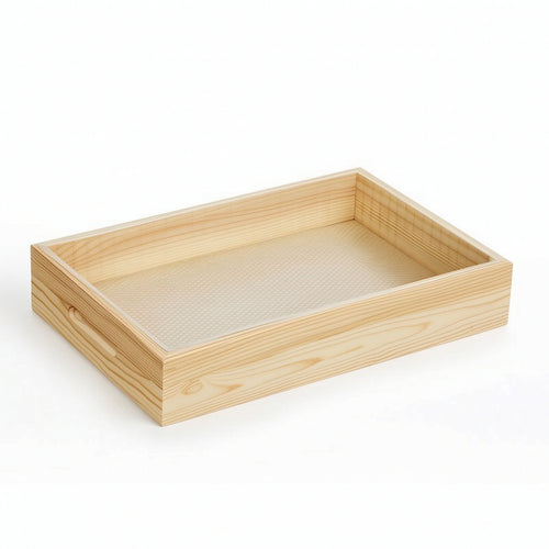 Serving Tray with Insert Rectangular Wooden Serving Tray Sturdy for Restaurants