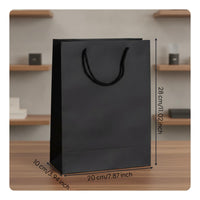 Paper Bag with Handles Laminated Finish Kraft Paper Tote Bag for Retailers