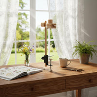 Tabletop Embroidery Frame Holder Even Surface Wood Embroidery Hoop Stand