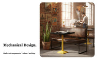utilitarian Booth Seating sturdy Metal Frame Commercial Furniture for Bar Owners