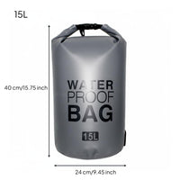 Floats on Water Floating Waterproof Bag Adjustable Shoulder Strap Waterproof Dry Bag Long-Lasting 500D PVC for Swimmers, Rafting, Beach