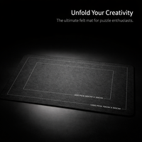 Space Saving Storage Puzzle Mat with Thick Felt Material for Adults, Portable Roll Design for Game Room and Home, Drawstring Closure