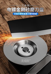 金刚砂打磨盘4寸印章玻璃翡翠玉石去皮抛光磨片角磨台磨机磨盘