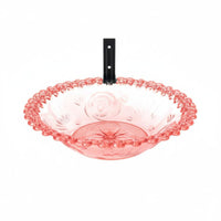 Clamp-on Bird Bath Bowl Shallow Basin Design Clamp-On Bird Feeding Station