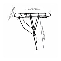 Child Cycle Carrier Rack Adjustable Kids Bike Rear Rack Sturdy Metal