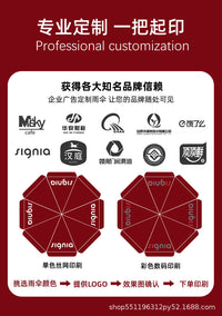 Heavy-Duty UV-Protection Umbrella for Outdoor Stalls with Folding Base