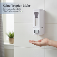 Multi-Head Wall-Mounted Manual Soap Dispenser for Shampoo, Shower Gel, and Hand Sanitizer