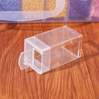 Plastic Organizer Box 96 Compartments Latch Storage Case Rectangular