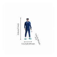 Repair Worker Figurine Realistic Mini Repairman Model Detailed for Sand Table