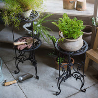 Cast Iron Plant Stand with Classical Pattern