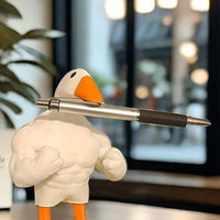 Muscle Duck Magnet Figurine for Home Decor