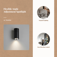 Adjustable anti-glare LED spotlight