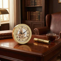 Gear Clock Movement Visible Gears Roman Numeral Wall Clock Movement Metal Frame Home Decor