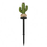 Solar Garden Stake Light Auto on at Night Resin Decorative Stake Light Warm Glow