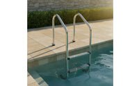 Stainless Steel Pool Ladder Anti-Slip Embedded Pool Ladder Resistant for Villa Courtyard