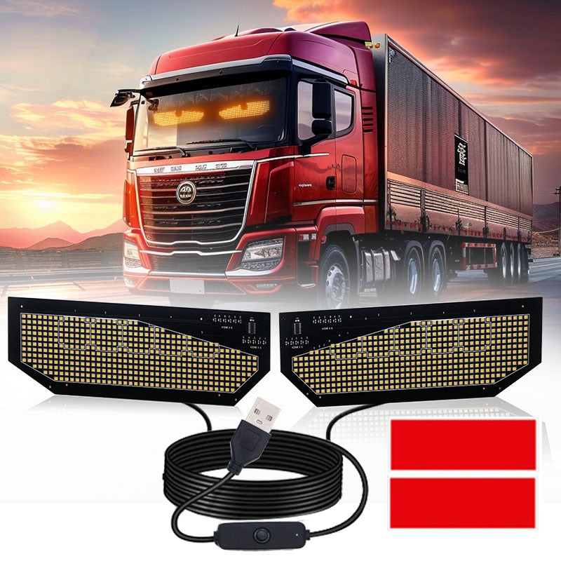 Dynamic Demon Eye S Series Car Rear Windshield LED Emoji Light Universal