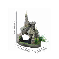 Aquatic Aquarium Castle Cave Textured Masonry Resin Castle Ornament Ornamental