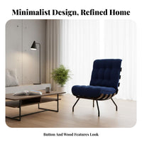 Upholstered Armchair Italian design Upholstered Tub Chair Minimalist Design Retro Look for Bedroom, Home Office, study alcove