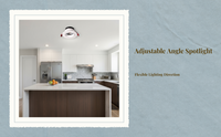 Adjustable anti-glare COB LED washer