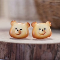 Little Bear Stud Earrings Cute Bear Stud Earrings Fun for Teens