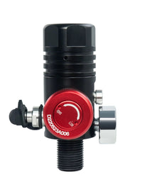 Aluminum Diving First Stage Regulator with Aluminum Alloy Breathing Valve, with M10 Pressure Gauge / Extended Pressure Gauge