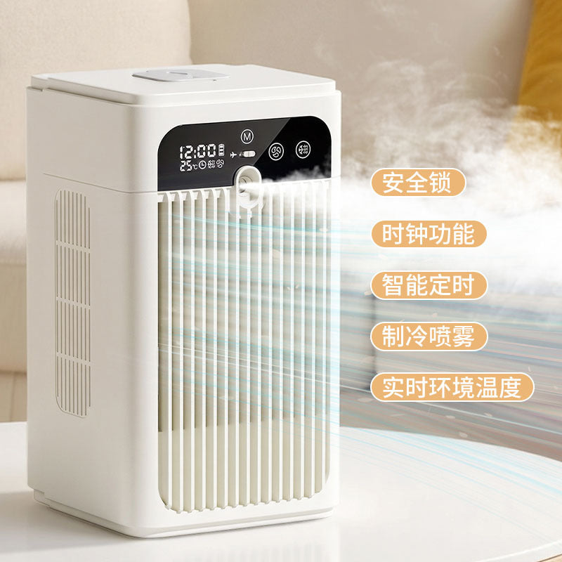 Mini USB Desk Fan with Timer and Quiet Operation