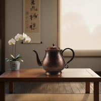 1000 Ml Violet Copper Water Kettle Elegant Pattern Household Drinkware