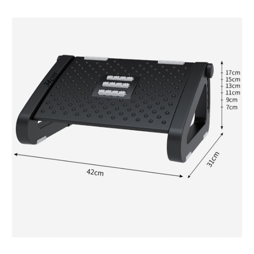 Under Desk Footrest Non-Slip Surface Ergonomic Footrest Easy to Clean