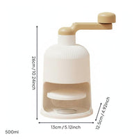 Manual Ice Shaver Easy Operation Portable Fluffy Ice Cone Machine Thickened