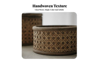 Lidded Storage Container With Lid Lidded Wicker Case particlesproof Vintage design for Students, Homeowners