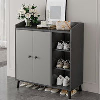 Large Capacity Footwear Storage Unit Space Saving Design Shoe Storage Cabinet Sturdy Construction for Homeowners, Apartment Dwellers, Hallway, Mudroom