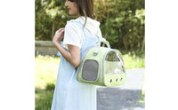 Pet Carrier Backpack Lightweight Small Animal Travel Bag Removable Washable Mat Clear View Animal Travel Bag for Pet Checkup Visits