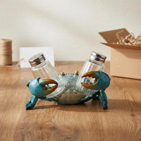Seasoning and Pepper Holder Sturdy Construction Turtle Seasoning Shaker Holder