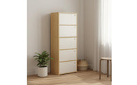 Tall Narrow Footwear Storage Unit Space Saving Entryway Shoe Storage Large Capacity Household Furniture for Hallway, Corridor, Small Areas