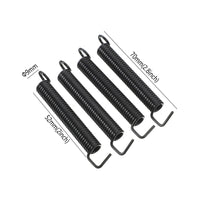4 Pieces Improves Sound Clarity Plastic-Coated Coated Tremolo Springs Long-Lasting Noiseless Guitar Springs Resistant for Studio Recording, Live Performance