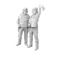 1/48 Deck Crew Figures 1:48 Scale Resin Figures Cold Historical Period Miniature for Hobbyists, Collectors