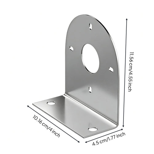 2 Pieces Right-Angles Light Bracket Truck Bracket Easy Install Stainless Steel LED Mount for Road Use
