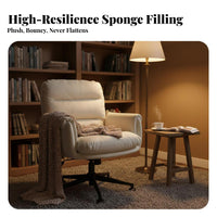 Armless Rolling Task Chair Padded pad Desk Seat Ergonomic Design 360-Degree rotate for Students, Adults, Study Room, Bedroom