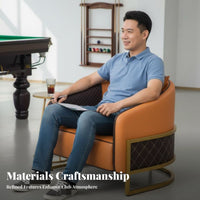 Billiards Viewing Sofa Wear-Resistant Upholstery Billiards Viewing Armchair Long-Lasting Construction Modern Design