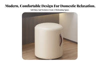 Upholstered Vanity Pouf Sturdy and long-lasting Small Stool space-saving Size for Students