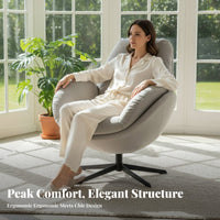 Rotating Barrel Chair Nordic & Design Indoor Seating Minimalist Appearance Ergonomic Design for Home Residents, Living Room