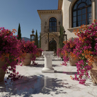 Roman Column Pedestal Weather Resistant Decorative Column Statue Base for Patio
