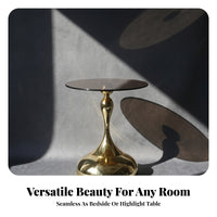 Home Furniture Metal Pedestal Bedside Table for Bedroom