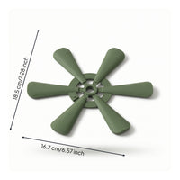 Silicone Trivet with Fold-out Design Wear-Resistant Hot Pad Space-Saving