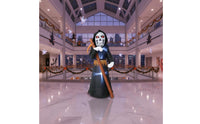 Freestanding Inflatable Grave Reaper Outdoor Inflatable Skull Reaper with Sickle Oversized Yard Decoration Lightweight