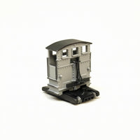 Static Shunting Locomotive Model Black Roof HO Scale Model Railroad Locomotive
