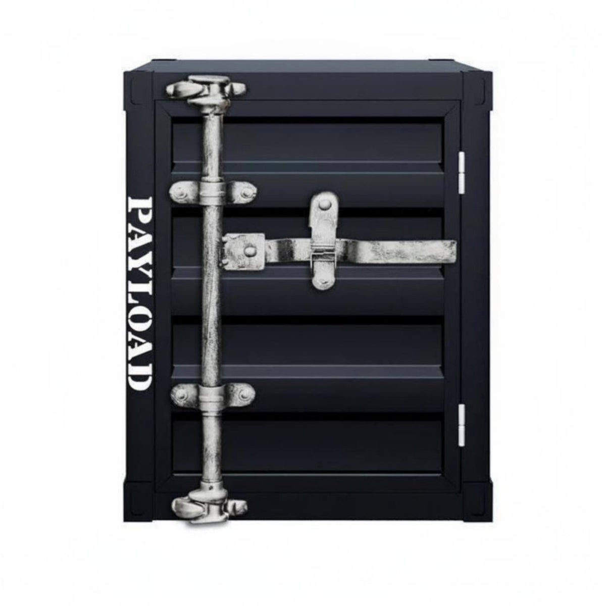 Shipping Container Nightstand manufacturing-inspired design Bedside Nightstand Lockable